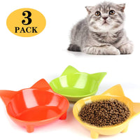 Cuencos de comida para gatos, de cGy, antideslizantes, para mascotas, cuencos de agua poco profundos, para gatos, cuencos anchos para aliviar el estrés, la fatiga, para mascotas, para perros, gatos, conejos - BESTMASCOTA.COM