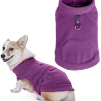 EXPAWLORER - Chaleco de forro polar para perro con bolsillo para abrigos esponjosos y ropa para el otoño y el invierno - BESTMASCOTA.COM