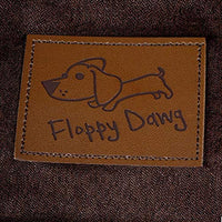 Floppy Dawg cama para perro extragrande con funda extraíble y forro impermeable. Fabricado para perros grandes de hasta 100 libras y más. Tamaño Jumbo 48 x 30 y relleno de 8 pulgadas de alto con piezas de espuma viscoelástica. - BESTMASCOTA.COM