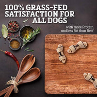 Buffalo Gama de cuero crudo, bocadillos para perros | saludables, alimentados con hierba, Buffalo Jerky crudo, escondite masticables | sabor ahumado de nogal - BESTMASCOTA.COM