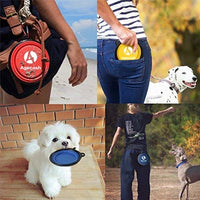 AGECASH - Cuenco plegable para perros, de silicona portátil, para viajes, ampliable para alimentar al agua de los alimentos, para el perro, gato, cuenco de viaje portátil para camping - BESTMASCOTA.COM