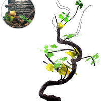 POPETPOP Reptiles Vines para escalada artificial selva curva rama terrario jaula Habitat decoración para lagarto araña camaleón serpientes gecko ranas pequeñas mascotas - BESTMASCOTA.COM