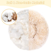 AutoWT - Cama para perro, cama de donut para perro, cama para gato, nido de peluche suave, cojín para gato con esponja, parte inferior antideslizante para mascotas pequeñas y medianas, para dormir en el interior, lavable a máquina - BESTMASCOTA.COM
