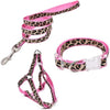 PAWZ Road Leopard Pet Leash Collar Arnés Set - BESTMASCOTA.COM