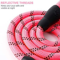 Toozey - Correa para perro de 4.9 ft, correa de cuerda con cómodo mango acolchado e hilos reflectantes, resistente correa trenzada para perros medianos y grandes - BESTMASCOTA.COM