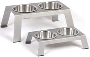 PetFusion Elevated Dog Bowls, Cat Bowls -- Premium anodized Aluminum feeder (Short 4", Tall 8" options). US FOOD GRADE Stainless Steel raised bowls - BESTMASCOTA.COM
