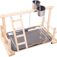 QBLEEV - Soporte para pájaros y pájaros para jugar al gimnasio, loro, playgym, play-pie, soporte para paraíso y play-stand para pájaros, L - BESTMASCOTA.COM
