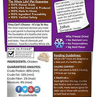 Whole Life Pet Single Ingredient USA Freeze Dried Chicken Treats for Cats - BESTMASCOTA.COM