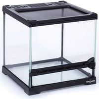 REPTI ZOO Mini Terrario de Cristal Reptil, Puerta de Apertura Delantera Vista Completa Visualmente Atractivo Mini Reptil o Anfibios Hábitat de Cristal - BESTMASCOTA.COM