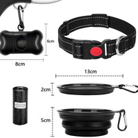 QiMH Correa retráctil para perro, 360 ° sin enredos, resistente y reflectante de 16.0 ft con asa antideslizante para perros de tamaño mediano y grande de hasta 110 libras, freno de una mano, pausa y bloqueo - BESTMASCOTA.COM