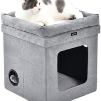 AmazonBasics - Casa plegable para gato - BESTMASCOTA.COM