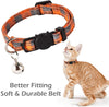 PUPTECK Collar para gato con campana – Juego de 3 collares para gato a cuadros Breakaway, collares de seguridad ajustables para cachorro, naranja, rojo y verde - BESTMASCOTA.COM