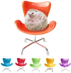 Mumax - Sillón de plástico para decoración de juguetes de erizo, accesorios para fotos, ideal para animales pequeños, hámster, pájaro, loro, rata, chinchilla, rata Gerbil enano - BESTMASCOTA.COM