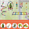 KATUMO 6 piezas de juguetes para loros de aves, columpio para pájaros, hamaca colgante colorida, campana, escalera para mascotas, juguetes para pájaros, loros, periquitos, conure, cacatiel, miynah, pájaros de amor - BESTMASCOTA.COM