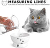 Y YHY cuenco de agua de cerámica para gatos, cuencos de comida para gatos de 5 pulgadas, protege la espina del gato, libre de estrés, prevención de reflujo, regalo para gato, color blanco - BESTMASCOTA.COM