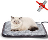 EACHON Heating Pad for Dogs Cats Electric Heated Pet Beds Warming Pet Mats Adjustable Safety Waterproof Chew Resistant Steel Cord wifh Free pet Comb (S Gray) - BESTMASCOTA.COM