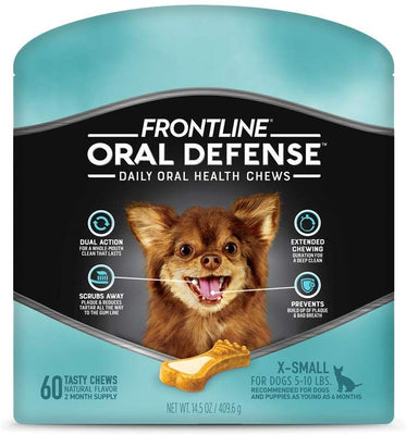 Frontline Oral Defense Daily Dental Chews for X-Small Dogs - BESTMASCOTA.COM