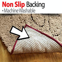 Perro stepngo – Felpudo (tamaño mediano 32"x19"-Extra grueso, Super absorbente, microfibra por iprimio, Marrón - BESTMASCOTA.COM