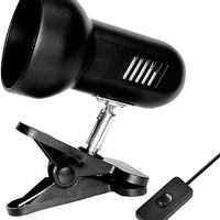 Flexible Heat Light Fixture Clamp Stand - Adjustable Reptile Basking Lamp Holder, Habitat Light Stand for UVB UVA Ceramic Infrared Heating Bulb on Turtle, Tortoise, Snake, Lizard Tank, Black… - BESTMASCOTA.COM