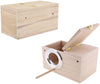 Tfwadmx - Caja de anidación de parakeet, caja de cría de pájaros, jaula de madera para Finch Lovebirds Cockatiel Budgie Conure loro, 8.0 in x 5.0 in x 5.0 in - BESTMASCOTA.COM