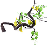 POPETPOP Reptiles Vines para escalada artificial selva curva rama terrario jaula Habitat decoración para lagarto araña camaleón serpientes gecko ranas pequeñas mascotas - BESTMASCOTA.COM