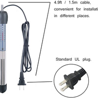 HITOP 50W 100W 300W calentador de acuario ajustable, calentador de tanque de peces sumergible termostato con termómetro - BESTMASCOTA.COM