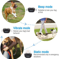 petrainer PET998DRB2 Collar de entrenamiento recargable para perro, impermeable, mando a distancia de alcance 330 yardas, collar de choques, vibra y choque electrónico - BESTMASCOTA.COM