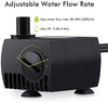 Bomba de agua sumergible para estanque VicTsing 80 GPH, acuario, bomba de agua Hidroponico con 5.9 pies, cable de alimentación. - BESTMASCOTA.COM