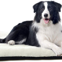 ANWA Dog Bed Pet Cushion Crate Mat Soft Pad Washable and Cozy for Medium Large Dog - BESTMASCOTA.COM