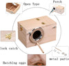 Tfwadmx - Caja de anidación de parakeet, caja de cría de pájaros, jaula de madera para Finch Lovebirds Cockatiel Budgie Conure loro, 8.0 in x 5.0 in x 5.0 in - BESTMASCOTA.COM