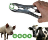 FiveEyes - Alicates de castración para ganado, oveja, cabra, con 100 anillos de castrador - BESTMASCOTA.COM