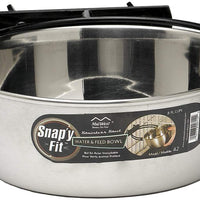 MidWest Homes for Pets Snap'y Fit - Cuenco para comida de acero inoxidable - BESTMASCOTA.COM