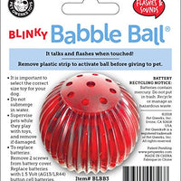 Juguete interactivo para perro Pet Qwerks Blinky Babble Ball, parpadea y habla cuando se toca - BESTMASCOTA.COM