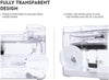 Fuente de agua Pecute para gatos, 3 l/3 modo de salida automático, diseño transparente, dispensador de agua para perro con 2 filtros reutilizables para gatos, perros, múltiples mascotas - BESTMASCOTA.COM