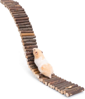 Niteangel Hamster Suspension Bridge Toy: Escalera de escalada larga para hámster sirio enano, ratones, gérmenes y otros animales pequeños - BESTMASCOTA.COM