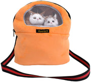 Asoract - Bolsa portadora para hámster, bolsa de transporte para mascotas supersuave, forro polar coral, bolsa de viaje portátil con correa ajustable para el hombro y malla transpirable para deslizador, etc. - BESTMASCOTA.COM