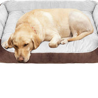 WILLNORN Cama para perros grandes con funda extraíble alfombrilla resistente al agua parte inferior y sofá cama lavable - BESTMASCOTA.COM