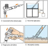 STARROAD-TIM - Kit de limpieza de grava de acuario con boquilla larga, cambiador de agua para cambiar el agua y filtro de limpieza de grava con botón de presión de aire y controlador de flujo de agua ajustable, sin BPA - BESTMASCOTA.COM