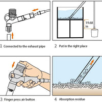 STARROAD-TIM - Kit de limpieza de grava de acuario con boquilla larga, cambiador de agua para cambiar el agua y filtro de limpieza de grava con botón de presión de aire y controlador de flujo de agua ajustable, sin BPA - BESTMASCOTA.COM