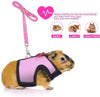 Small Pet Ferret Harness Lessh with Safe Bell, No Pull Comfort Padded Vest Durable Nylon Guinea Pig Harness and Leash Set Adjustable All Season for Rats, Iguana, Hamster, Bearded Dragon and Small Dog - BESTMASCOTA.COM