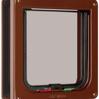 Cat Mate 4 Way Locking Cat Flap Con Puerta maletero café - BESTMASCOTA.COM