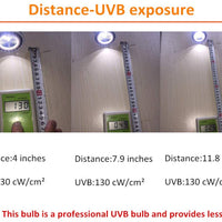 QSLQYB UVB Luz de reptil UVA UVB, luces LED para tortugas, UVB 5.0 UVB 10.0 luz reptil para reptiles, 4,0 W. - BESTMASCOTA.COM