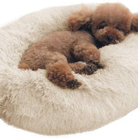 Cama para perro o gato BinetGo, cojín de piel sintética para perro o gato, alivio de articulaciones y mejor sueño, lavable a máquina, parte inferior impermeable - BESTMASCOTA.COM