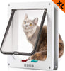 Success - Puertas para gatos grandes para puertas interiores y exteriores, XL para mascotas para gatos y perros grandes, 4 vías con cierre de solapa para puertas correderas, ventanas y paredes, marrón, tamaño exterior 11.0 x 9.8 in - BESTMASCOTA.COM
