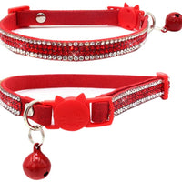 DAIHAQIKO - Collar para gato con campana, ajustable, diseño de gatitos - BESTMASCOTA.COM