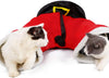 Túnel plegable para gatos de LAPOND, 3 vías, juguete para gatos, túnel de Navidad, pantalones de Papá Noel, tubo para gatos, gran juguete para gatos y conejos - BESTMASCOTA.COM