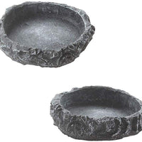 Emours - Juego de 2 platos de agua para alimentos y gusanos, para leopardo, gecko, lagarto, araña, escorpión, camaleón - BESTMASCOTA.COM