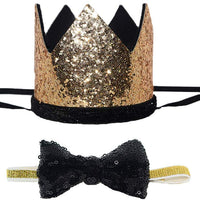 Perktail Cute Pet Birthday Crown Hat and Bow tie Collar Set for Dog Cat Birthday Party Supplies - BESTMASCOTA.COM