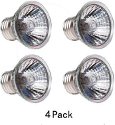 ctkcom 25 W, luz UVB UVA foco foco halógena de Basking (paquete de 4)-110 V Full Spectrum lámpara de reptil Lagarto lámpara UV lámpara foco lámpara de calefacción para tortuga acuario acuático reptil Lagarto Habitat calor luz, 4 pcs - BESTMASCOTA.COM