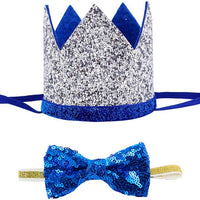 Perktail Cute Pet Birthday Crown Hat and Bow tie Collar Set for Dog Cat Birthday Party Supplies - BESTMASCOTA.COM